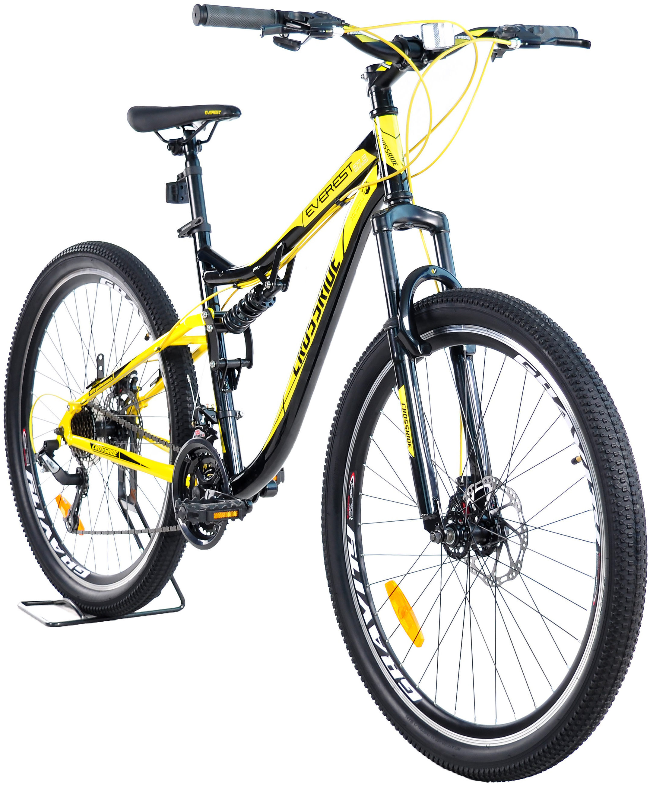 Велосипед Crossride 27,5 AMT ST Everest 18" желтый (0287-180-1) фото 2