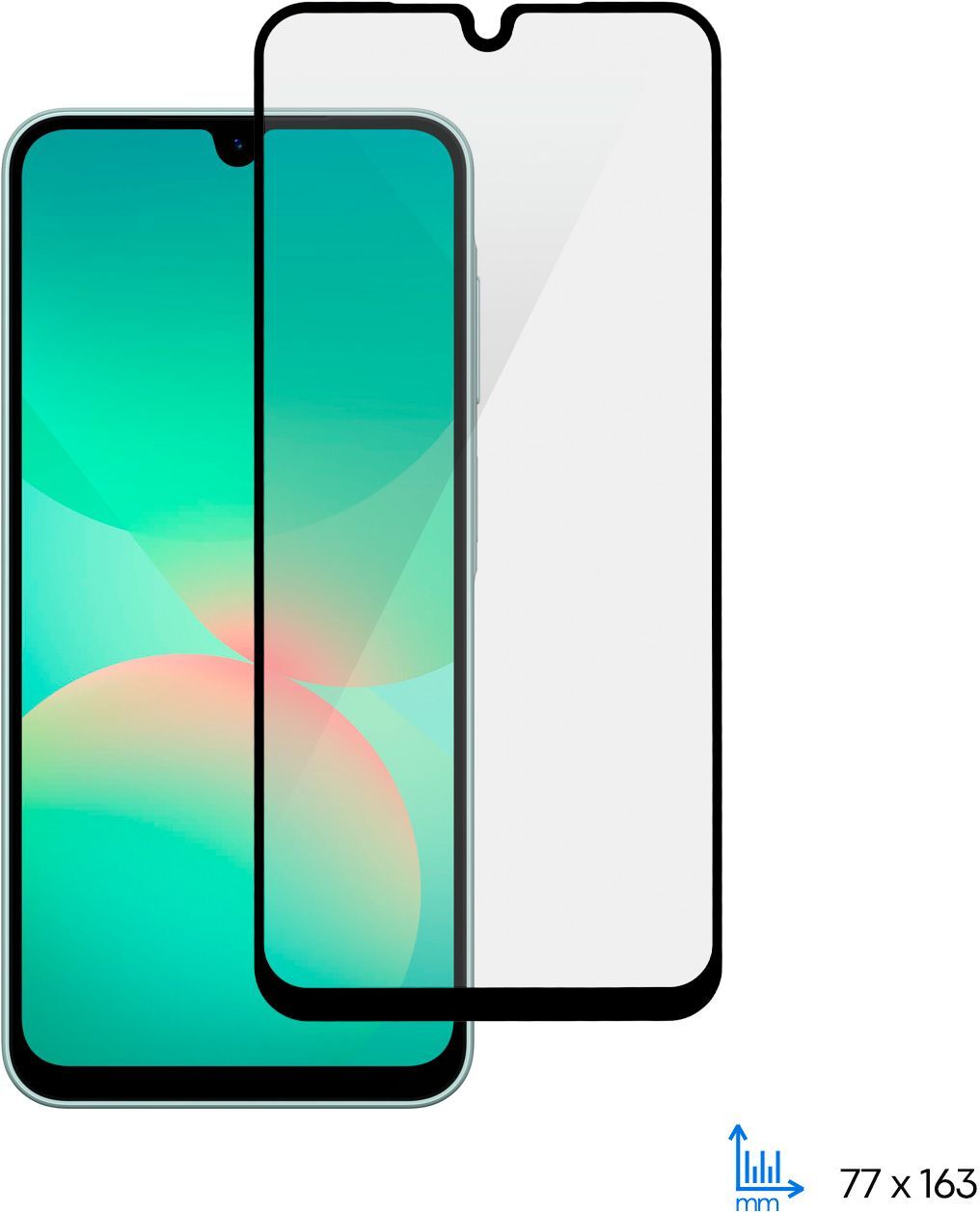 Захисне скло 2E для Samsung Galaxy A26 5G (A266), 2.5D FCFG, (1 Pack), Black border (2E-G-A26-SMFCFG-BB)фото2