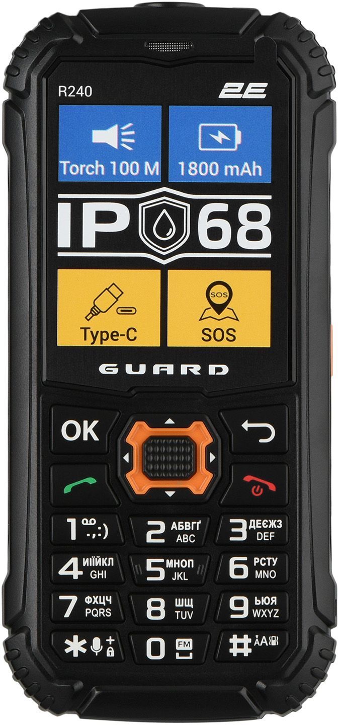 Мобильный телефон 2E R240 2025 Black (694743657623) фото 4