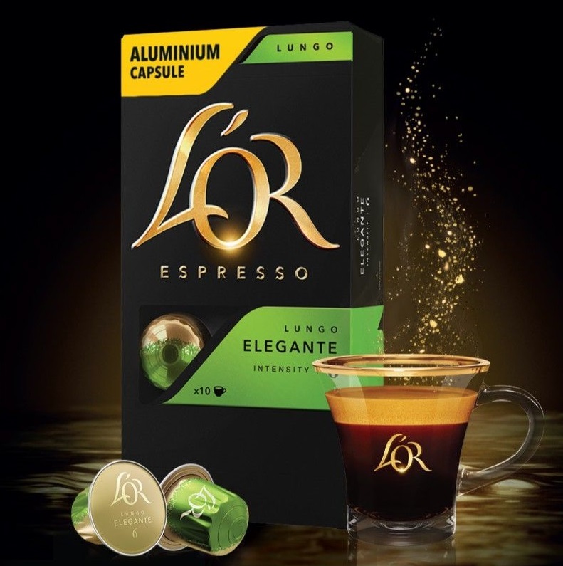 Кофе L`OR капсулы Lungo Elegante, 100% арабика, 10шт, Nespresso фото