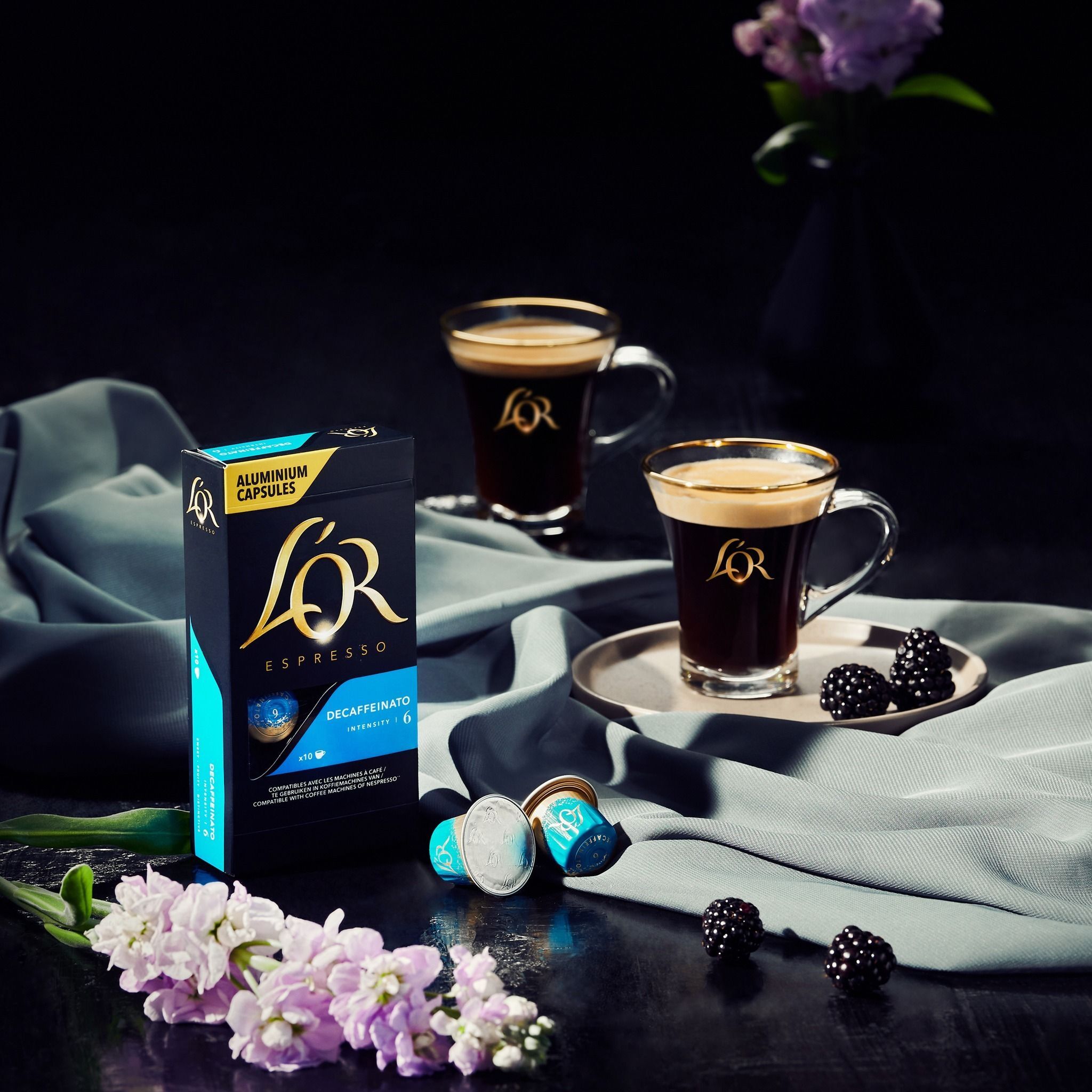 Кофе L`OR капсулы Espresso Decaffeinato, 100% арабика, 10шт, Nespresso, без кофеина фото 7