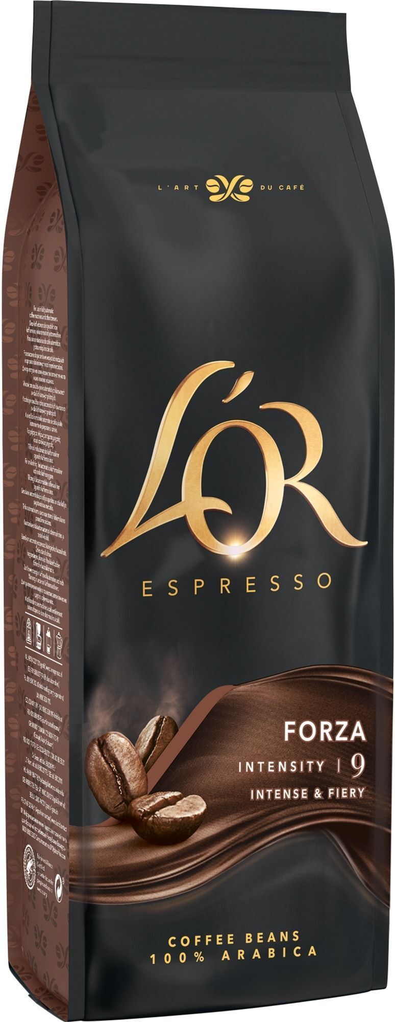 Кофе L`OR зерна Espresso Forza, 500г, 100% арабика фото 2