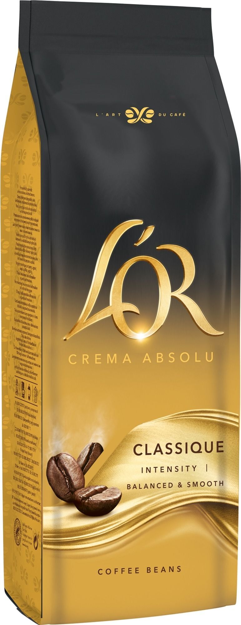 Кофе L`OR зерна Crema Absolute Classic, 500г, купаж арабика/робуста фото 2