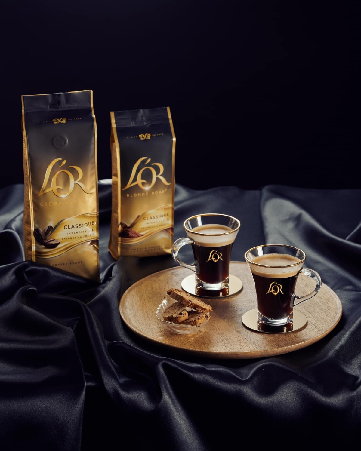 Кофе L`OR зерна Crema Absolute Classic, 500г, купаж арабика/робуста фото