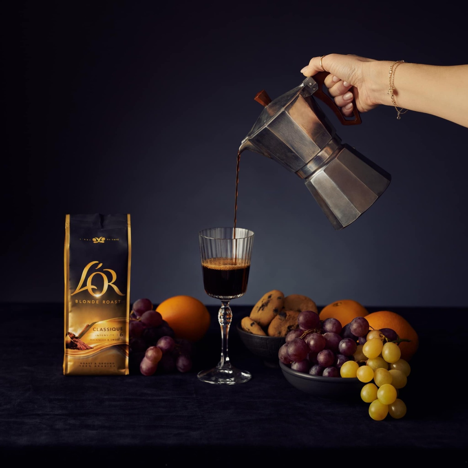 Кофе L`OR зерна Crema Absolute Classic, 500г, купаж арабика/робуста фото