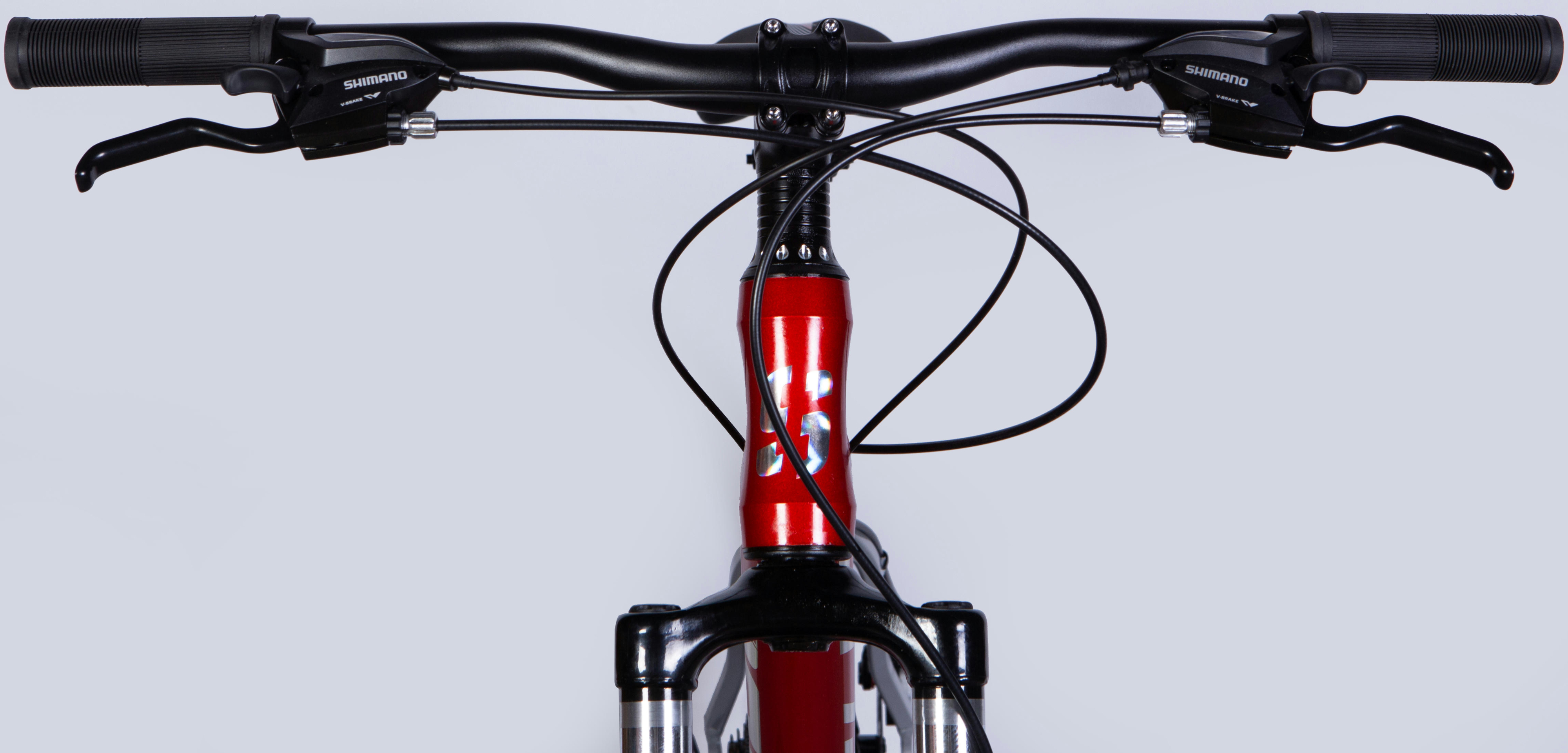 Велосипед Space Phaeton AL 27.5" 2025 DD FR 17" серебристо-красный фото 6