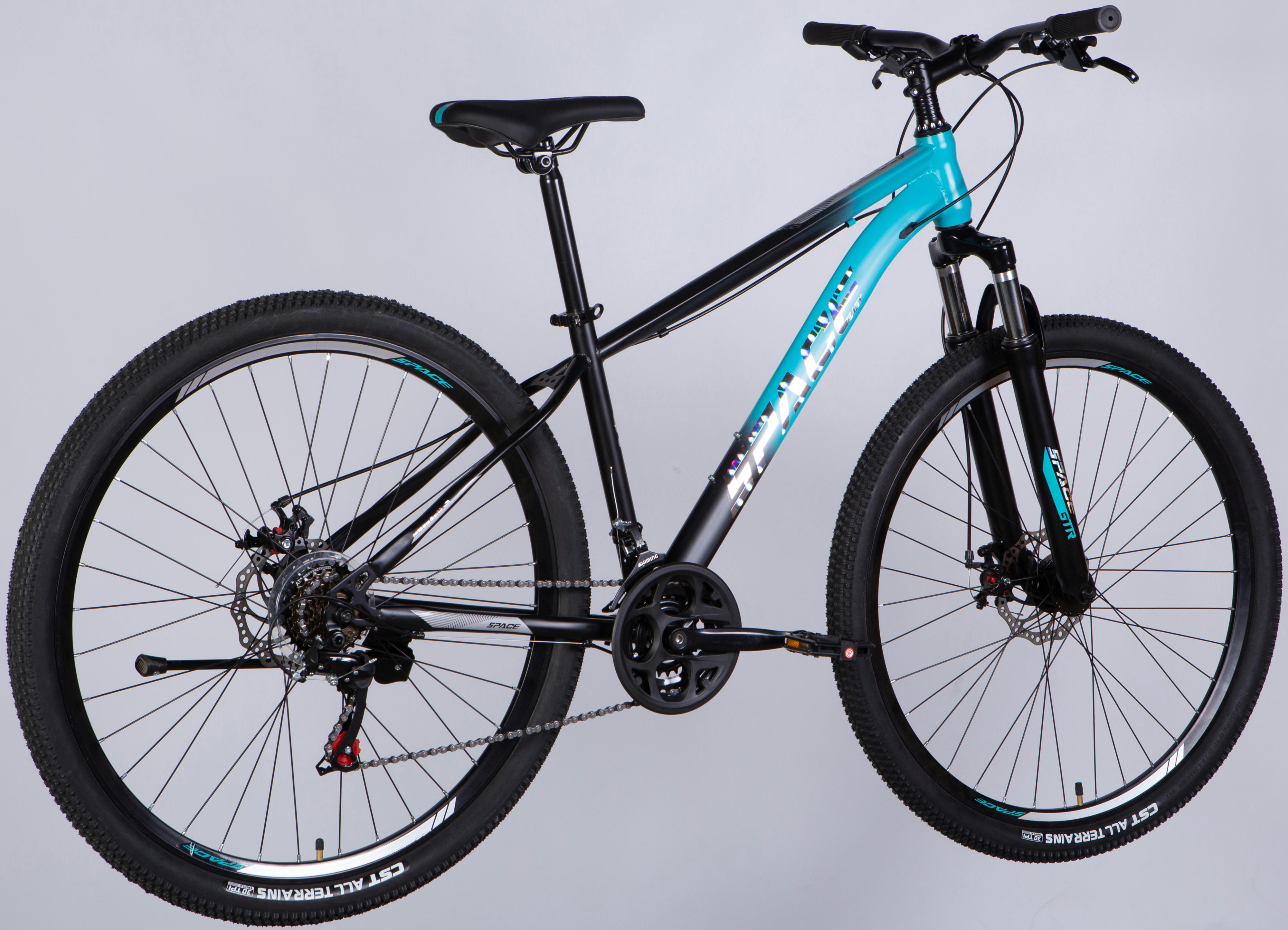 Велосипед Space Mars ST 29" 2025 DD FR 18" бирюзово-черный (матовый) фото 3
