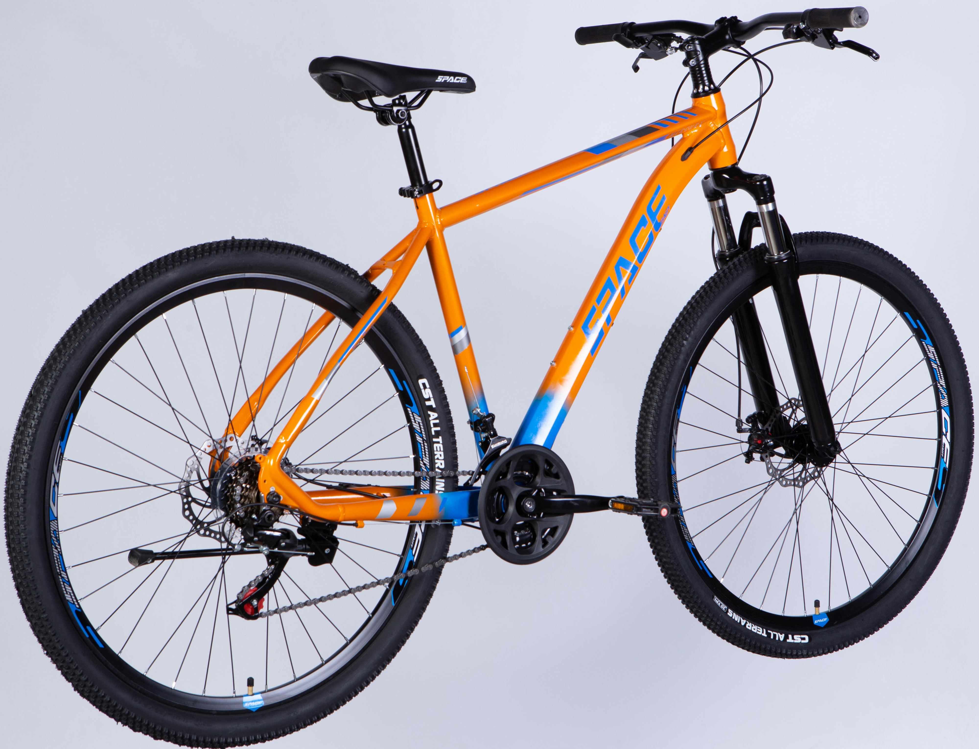 Велосипед Space Mercury AL 29" 2025 DD FR 18" оранжево-синий фото 
