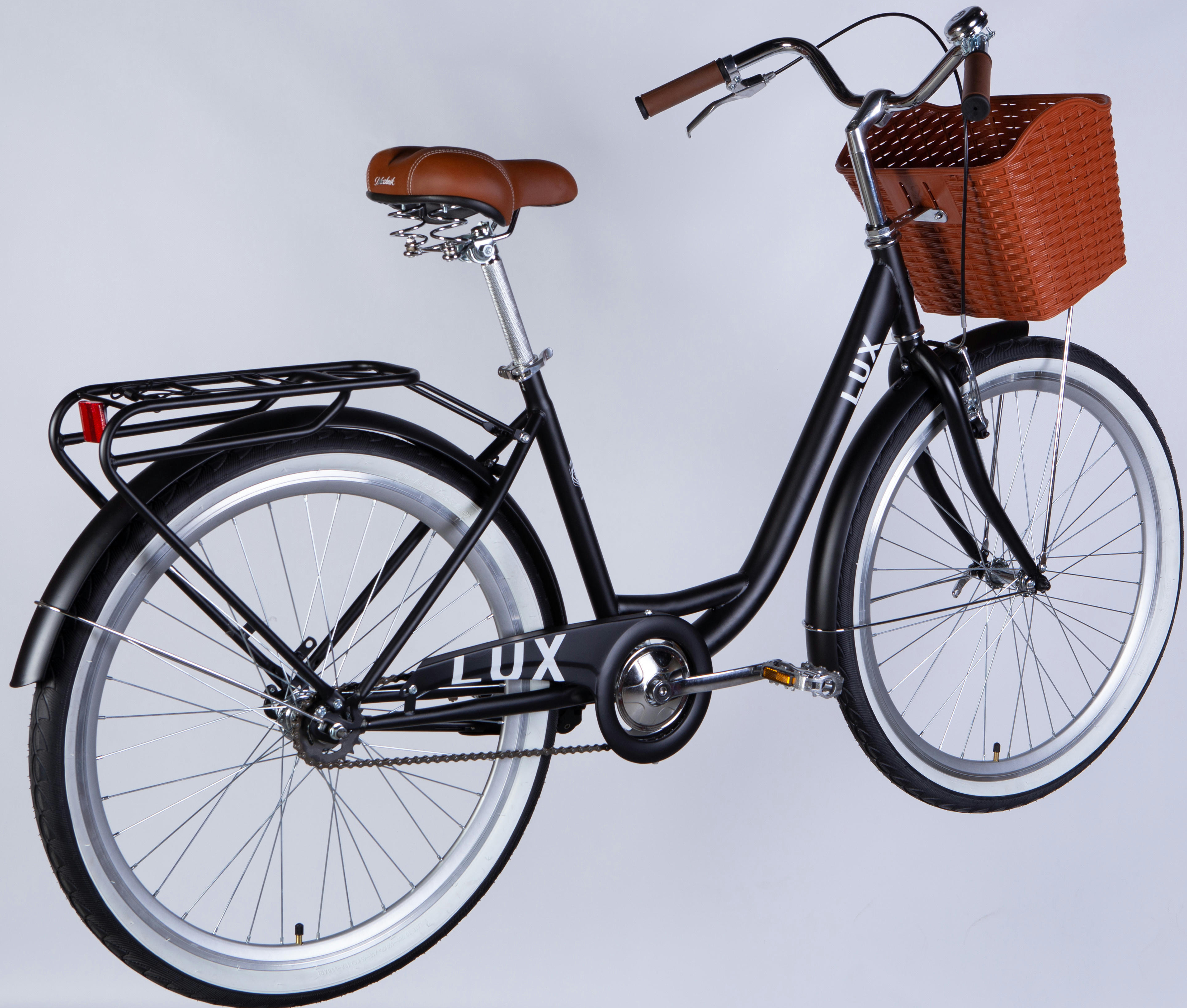 Велосипед Dorozhnik Lux ST 26" 2025 Velosteel 17" чорний (матовий)фото