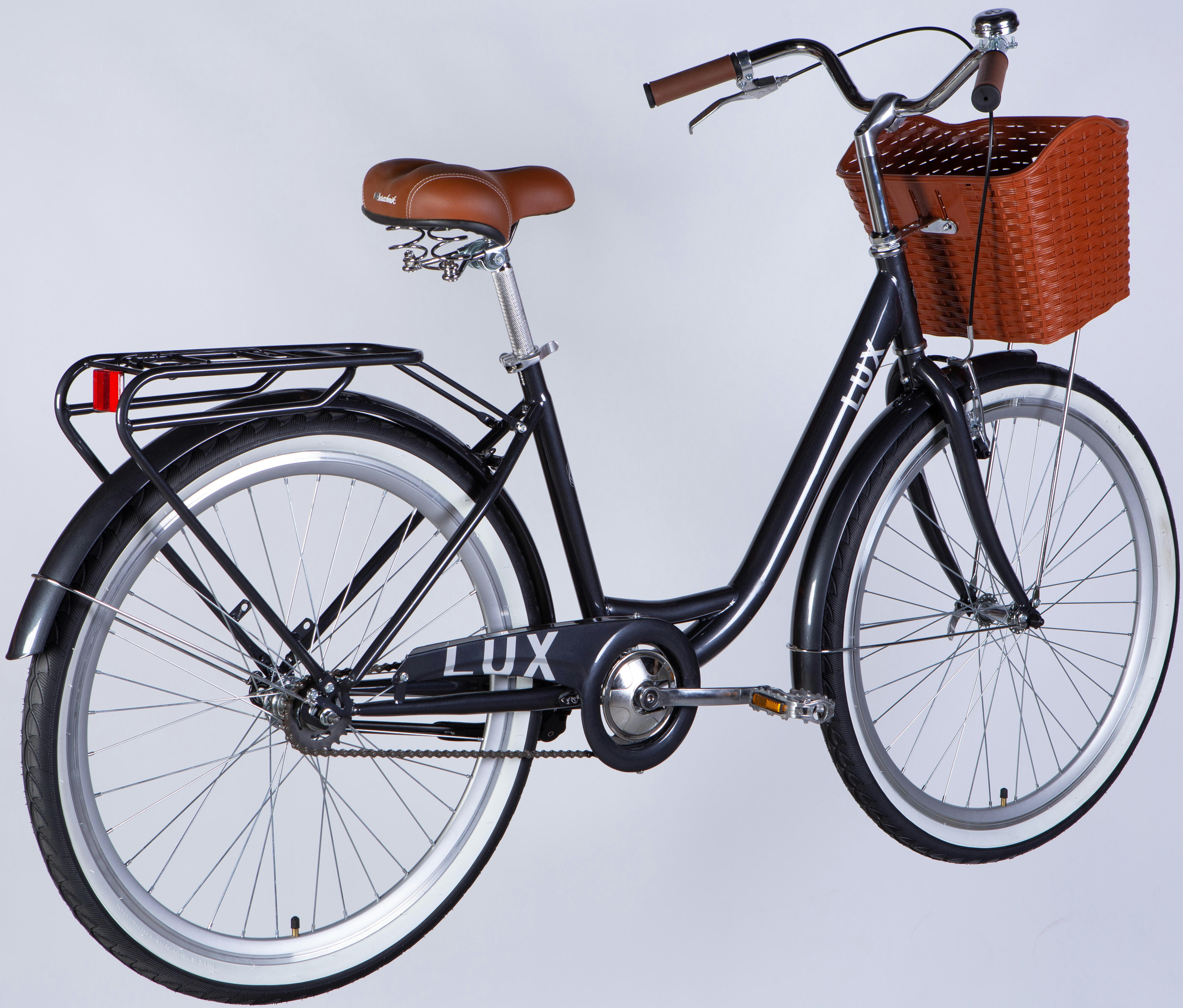 Велосипед Dorozhnik Lux ST 26" 2025 Velosteel 17" темно-сiрийфото3