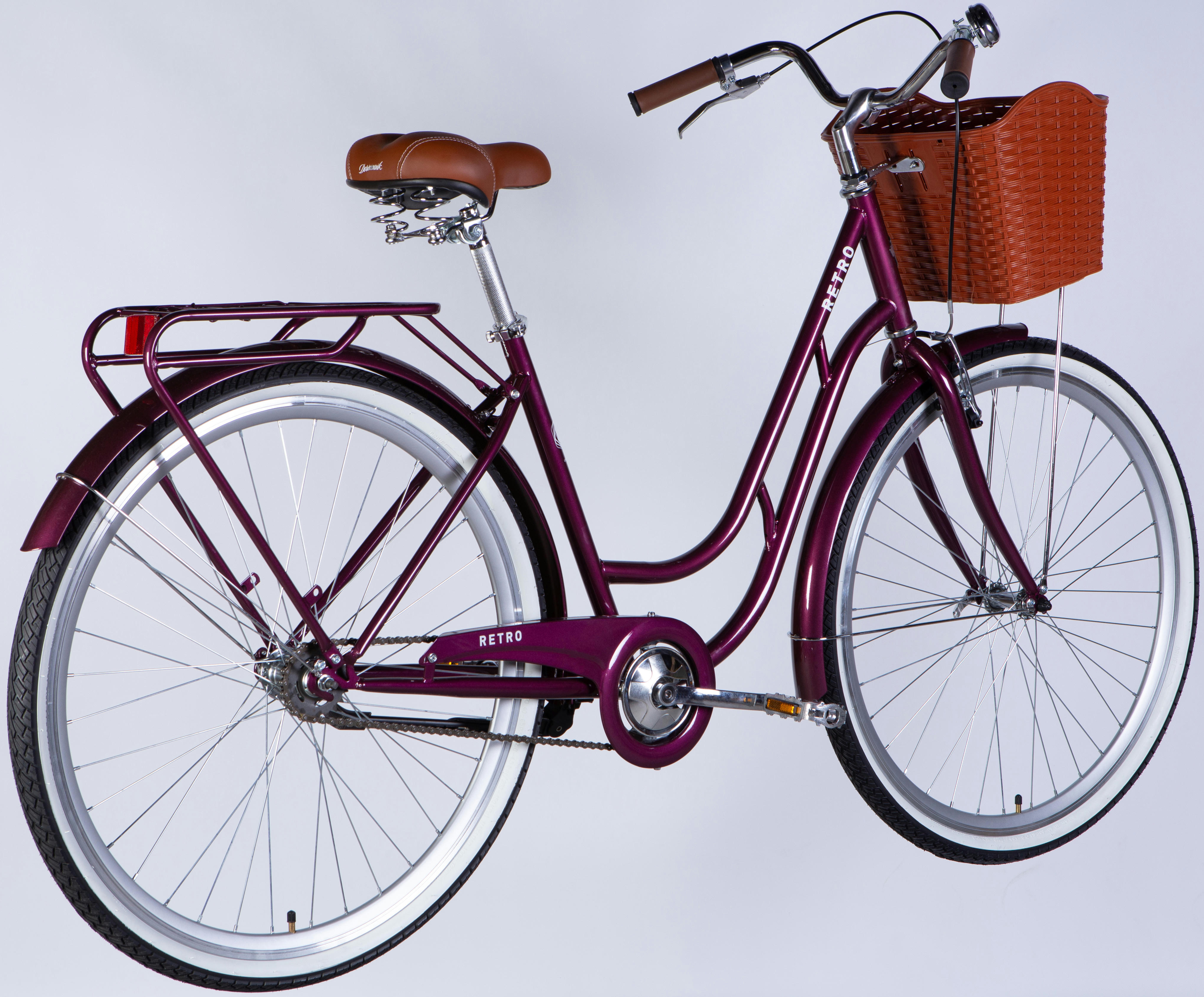 Велосипед Dorozhnik Retro ST 28" 2025 Velosteel 19" малиновый фото 