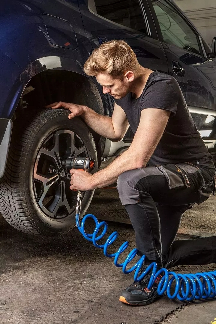 Шланг пневматический Neo Tools спиральный, 8x12мм, 8бар, 5м (12-074) фото