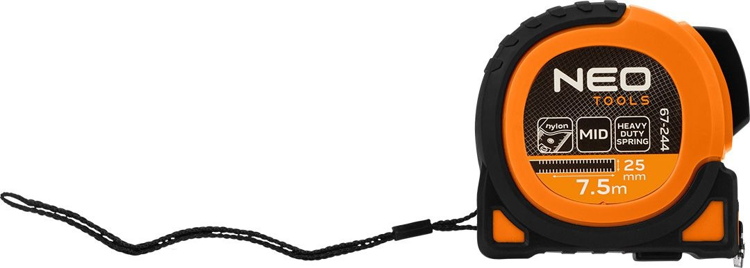 Рулетка Neo Tools Super Black, 7.5м, 25мм (67-244) фото 2