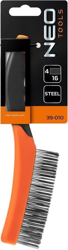 Щітка дротяна Neo Tools пряма, 4х16 рядів (39-010)фото4