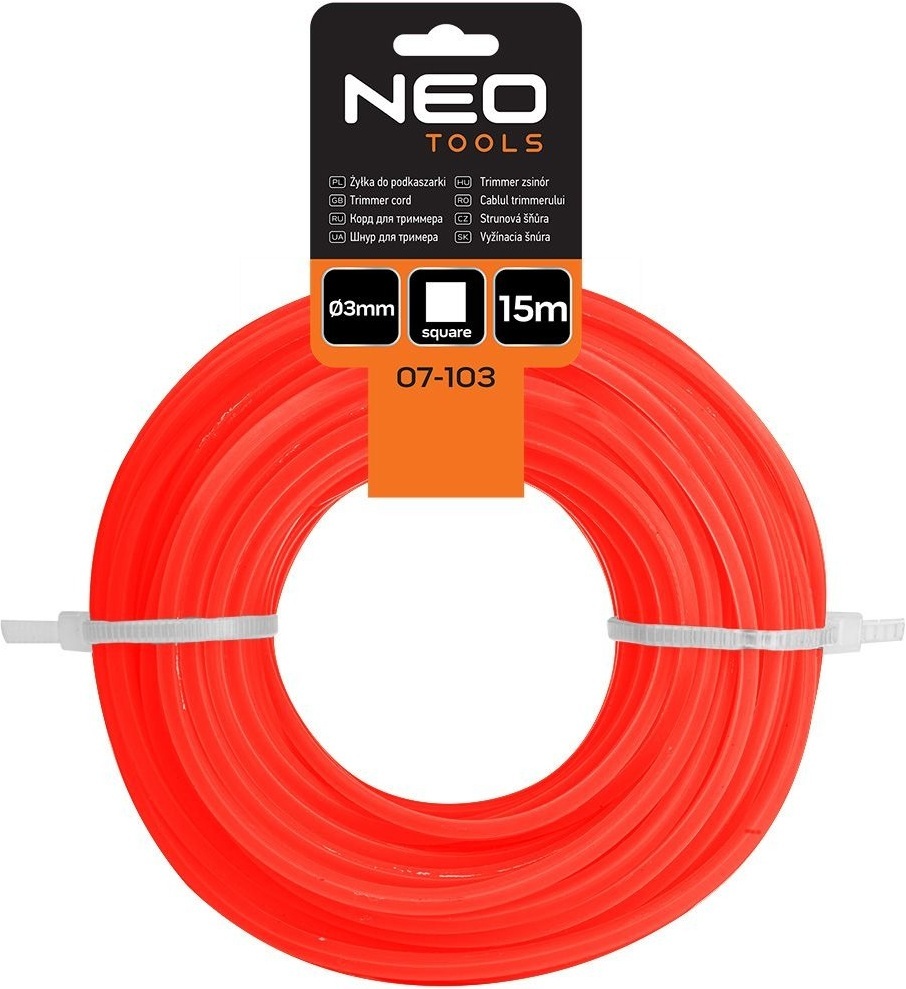 Леска косильная Neo Tools 3мм 15м (07-103) фото