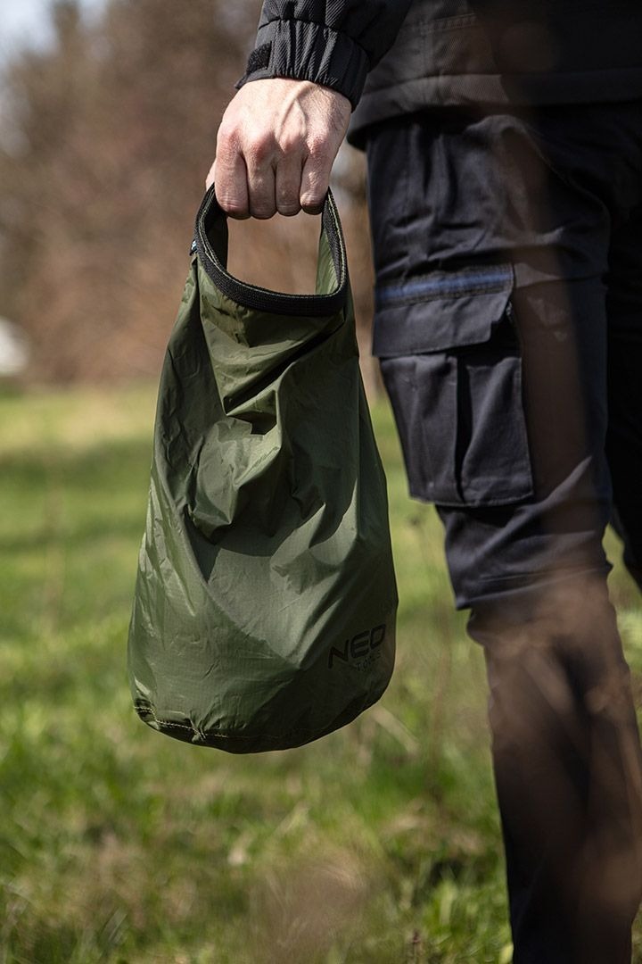 Сумка Neo Tools, нейлон 40D, 5л, водонепроникна, зелена (63-169)фото4