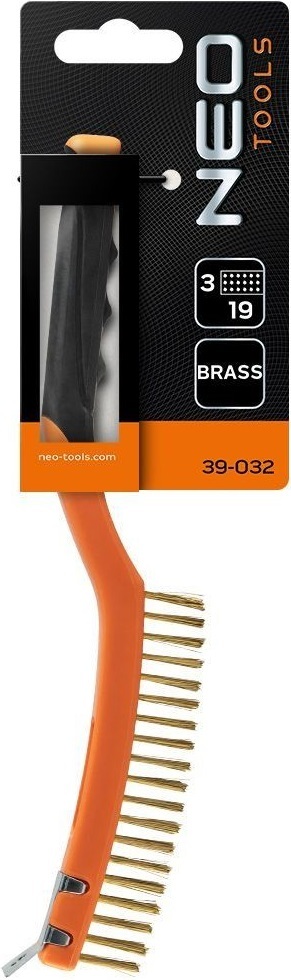 Щітка дротяна Neo Tools пряма, 3х19 рядів (39-032)фото