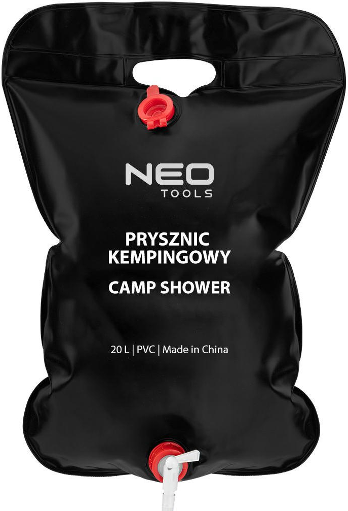 Кемпинговый душ Neo Tools, ПВХ, 20л, черный, 0.3 кг фото 2