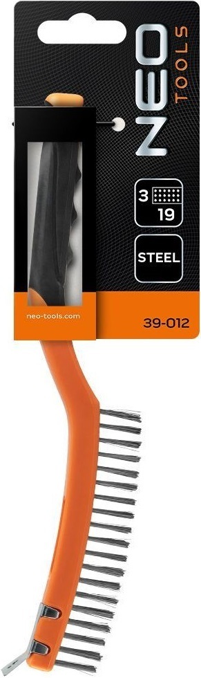 Щітка дротяна Neo Tools пряма, 3х19 рядів (39-012)фото