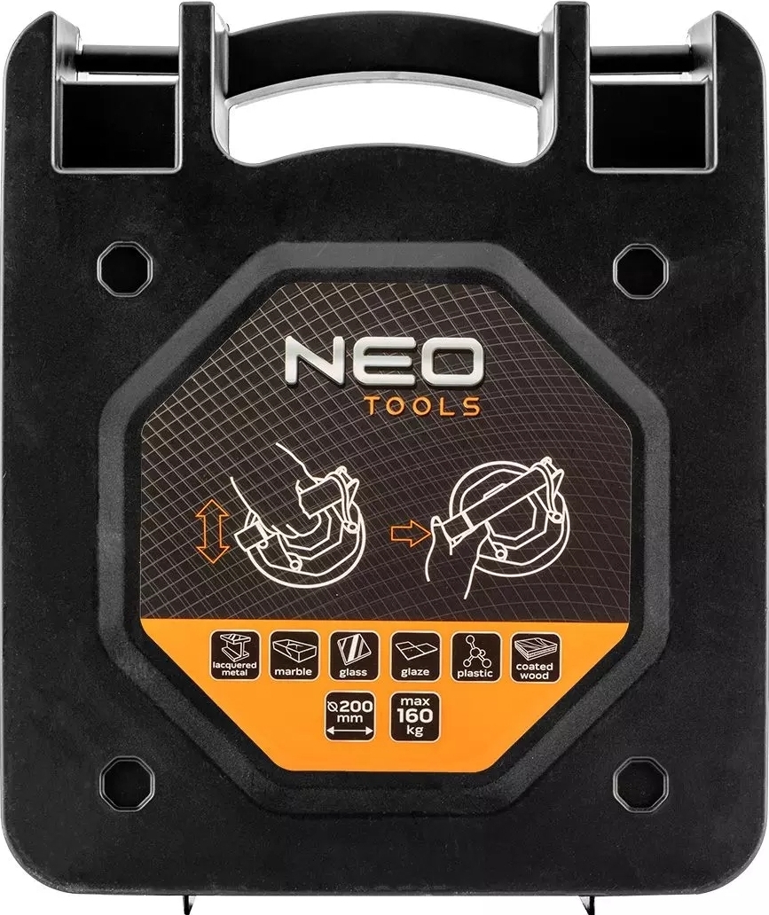 Присоска вакуумная Neo Tools, одинарная, пластиковый корпус, диаметр 200мм (56-800) фото 8