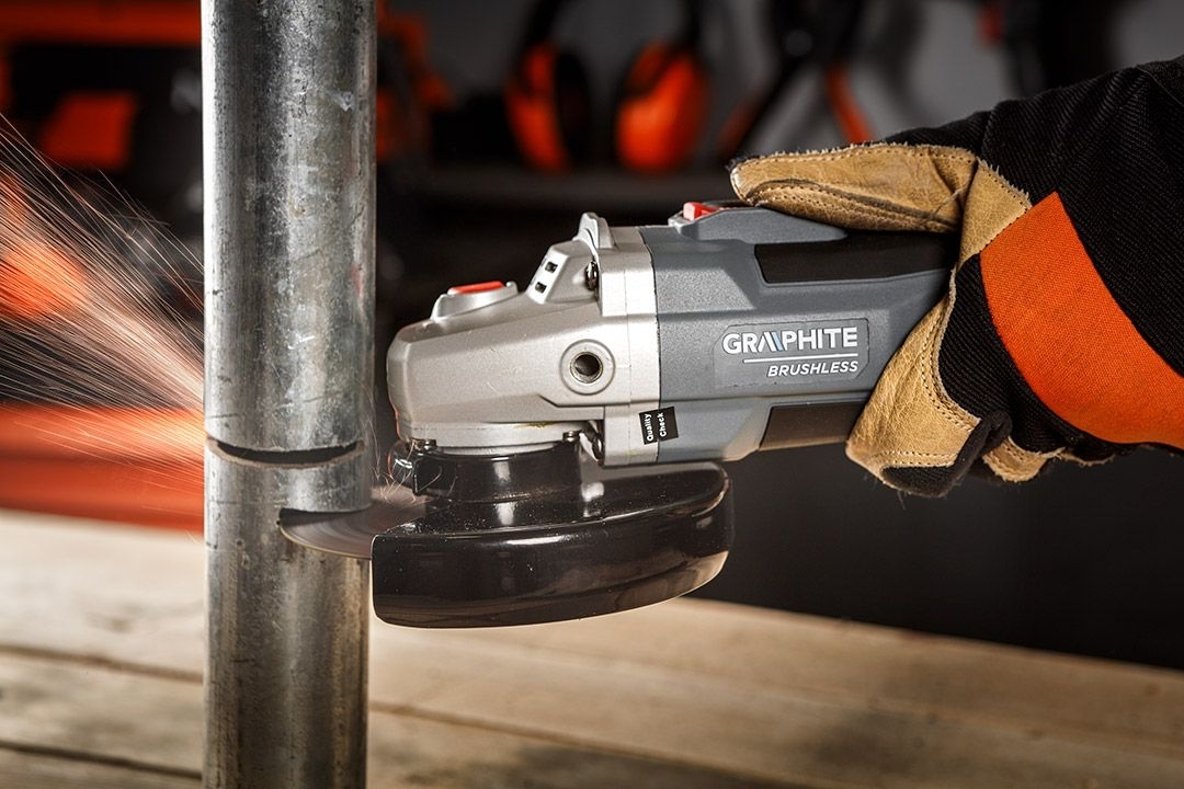 Шліфмашина кутова акумуляторна GRAPHITE Energy+ 18В 125 мм (без АКБ та ЗП), (58GE142)фото