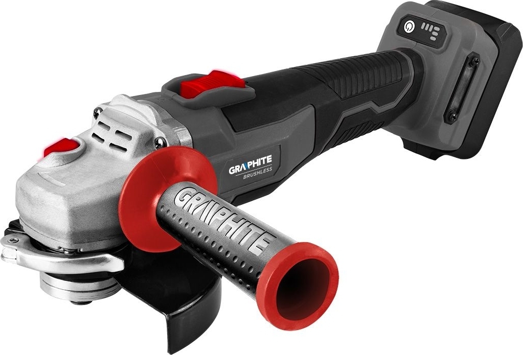 Шліфмашина кутова акумуляторна GRAPHITE Energy+ 18В 125 мм (без АКБ та ЗП), (58GE142)фото