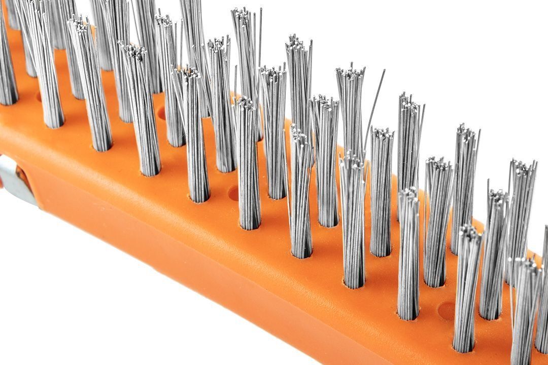 Щітка дротяна Neo Tools пряма, 3х19 рядів (39-052)фото