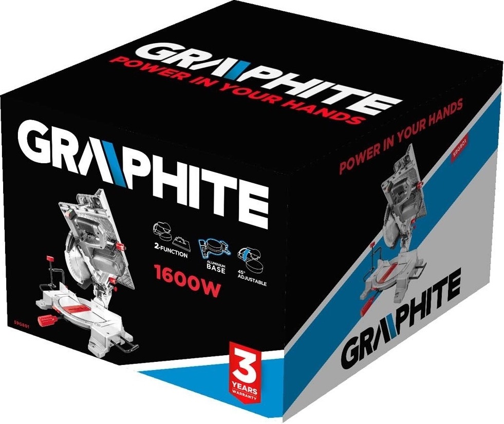 Пила дискова Graphite 1600 Вт (59G801)фото