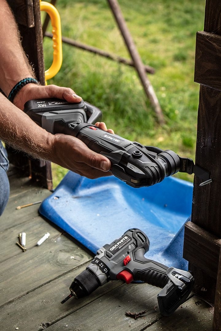 Многофункциональный инструмент GRAPHITE Energy+ 18В без АКБ и ЗУ (58G013) фото 