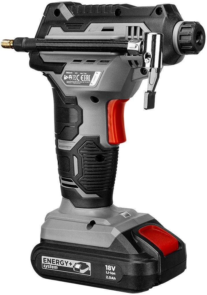 Автокомпрессор аккумуляторный GRAPHITE Energy+ 18В 7бар без АКБ и