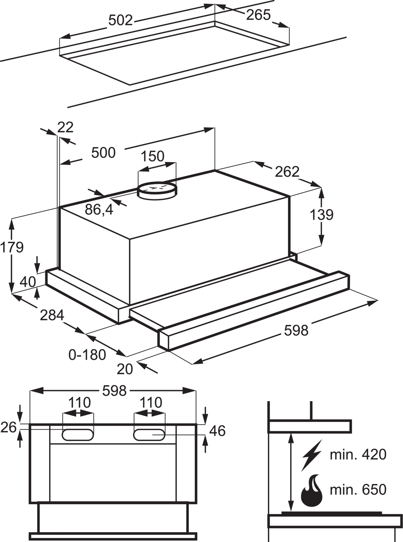 Витяжка Electrolux LFP326FBфото2