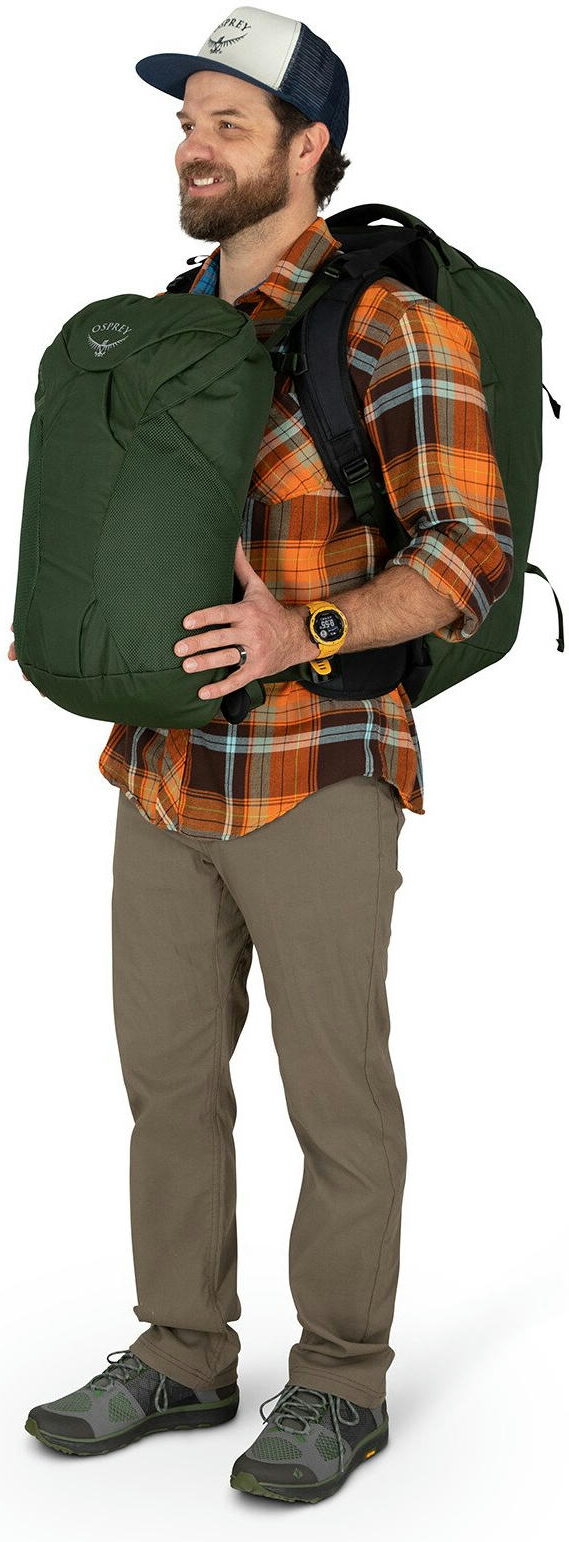 Рюкзак Osprey Farpoint 55 Gopher Green O/S зеленый фото 8