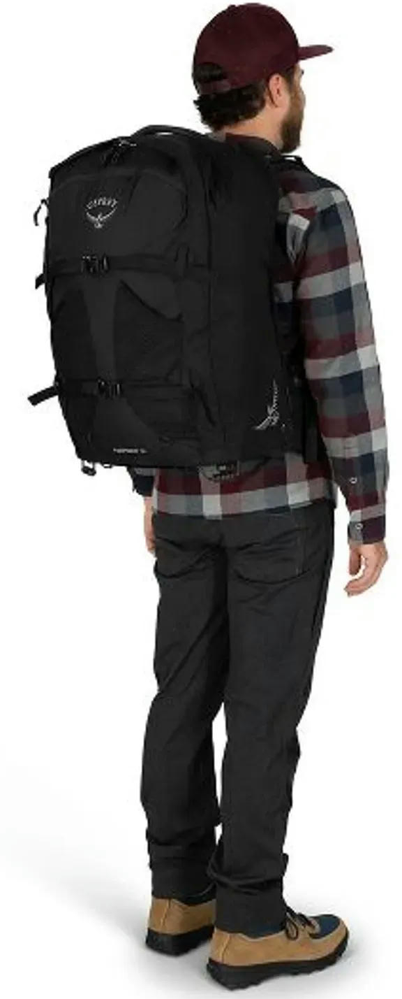 Сумка на колесах Osprey Farpoint Wheeled Travel Pack 36 black O/S черная фото 7