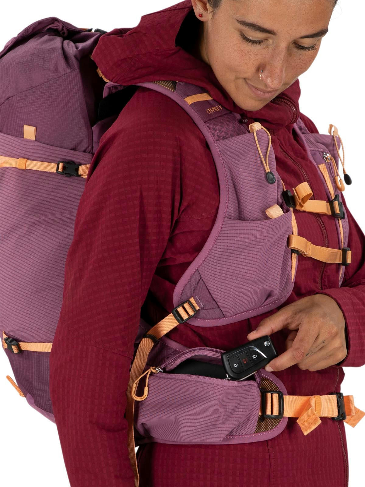 Рюкзак Osprey Tempest Velocity 20 pashmina/melon WM/L фіолетовийфото11