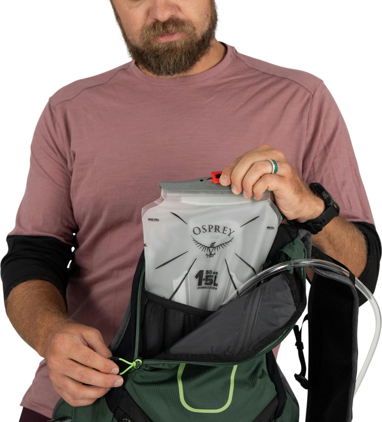 Рюкзак Osprey Escapist Velocity 6 tundra green/botanica L/XL зеленый фото 11