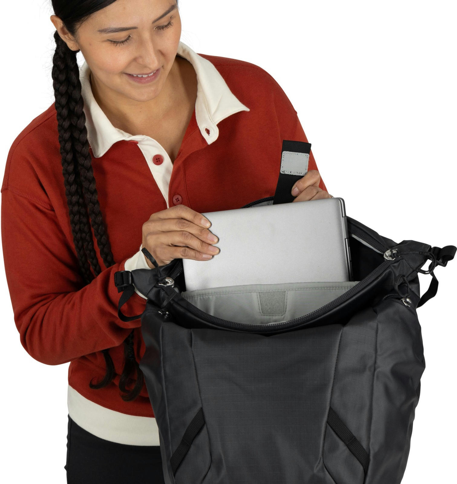 Рюкзак Osprey Transporter Zinch raven black O/S чорнийфото9