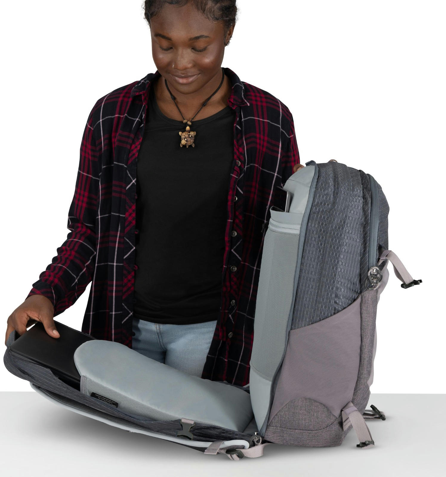 Рюкзак Osprey Nebula 32 tungsten/soundwave grey heather O/S сірийфото7