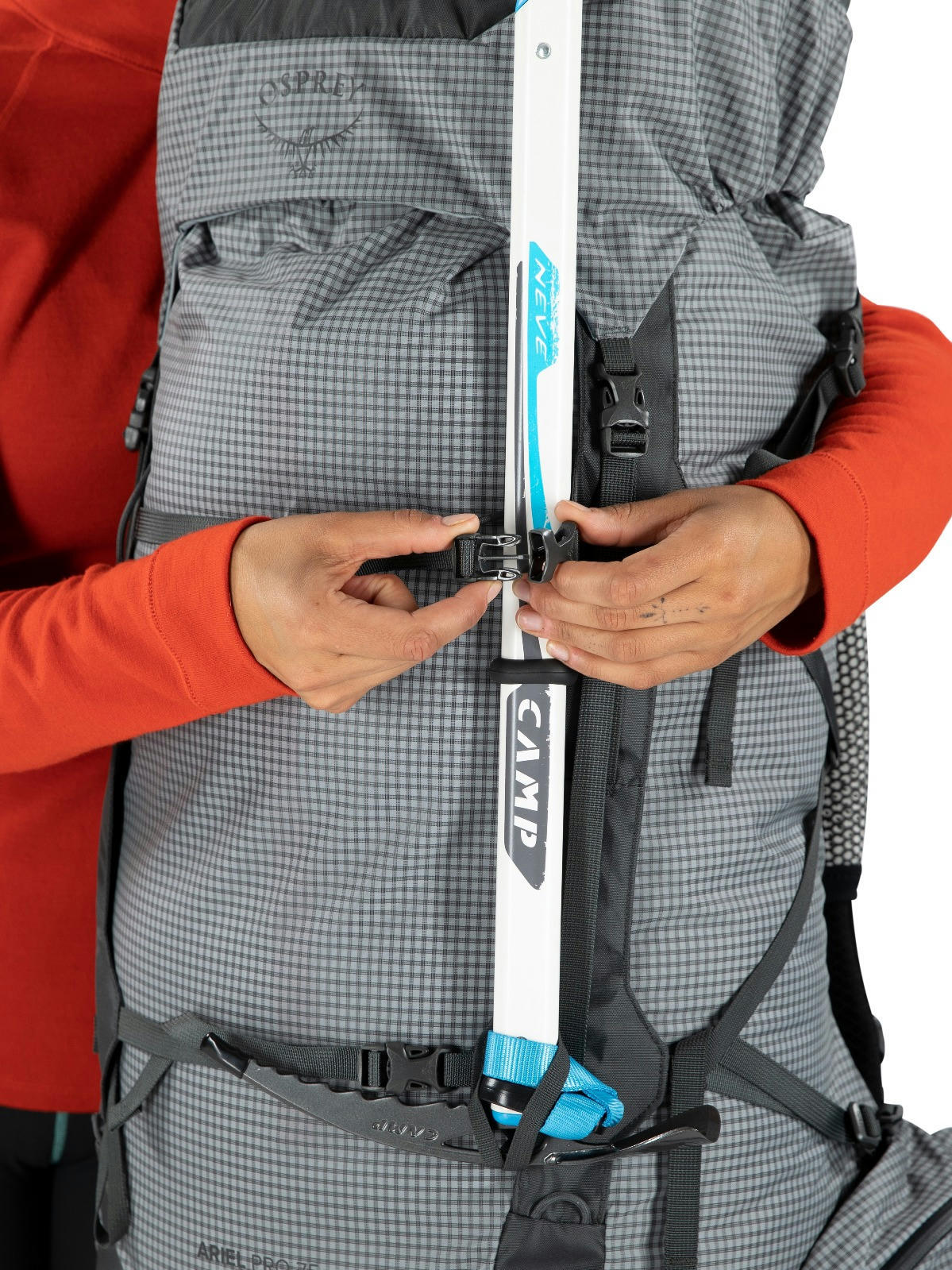 Рюкзак Osprey Ariel Pro 75 silver lining WXS/WS сірийфото8