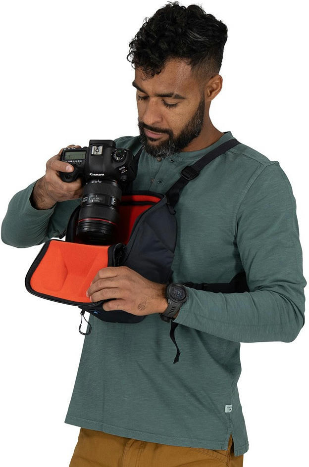 Сумка Osprey Camera Chest Rig charcoal grey O/S черная фото 6