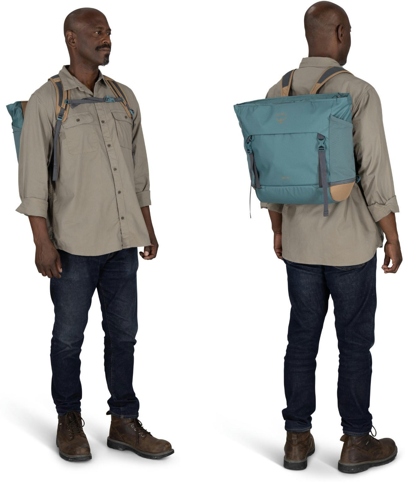 Сумка Osprey Daylite Large Tote soundwave grey/latte brown O/S сірафото