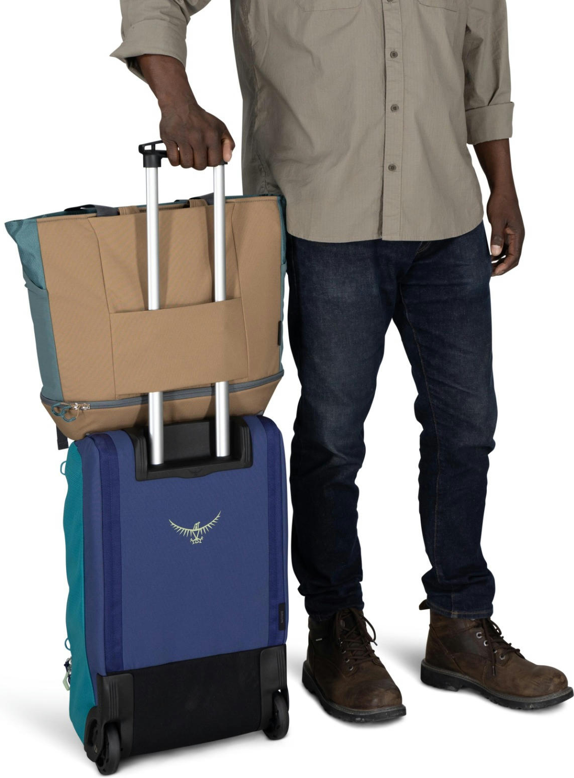 Сумка Osprey Daylite Large Tote soundwave grey/latte brown O/S сірафото