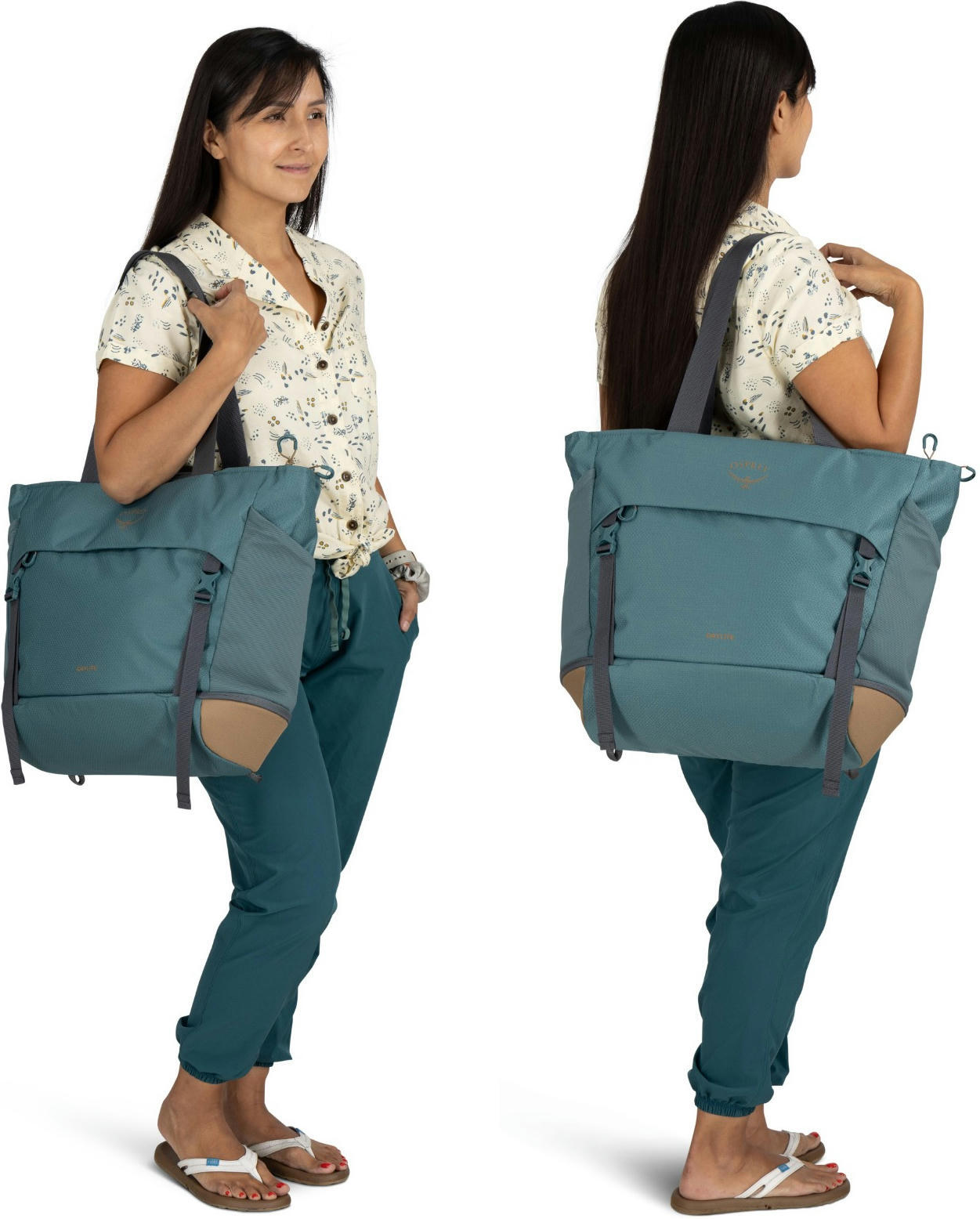 Сумка Osprey Daylite Large Tote soundwave grey/latte brown O/S сірафото