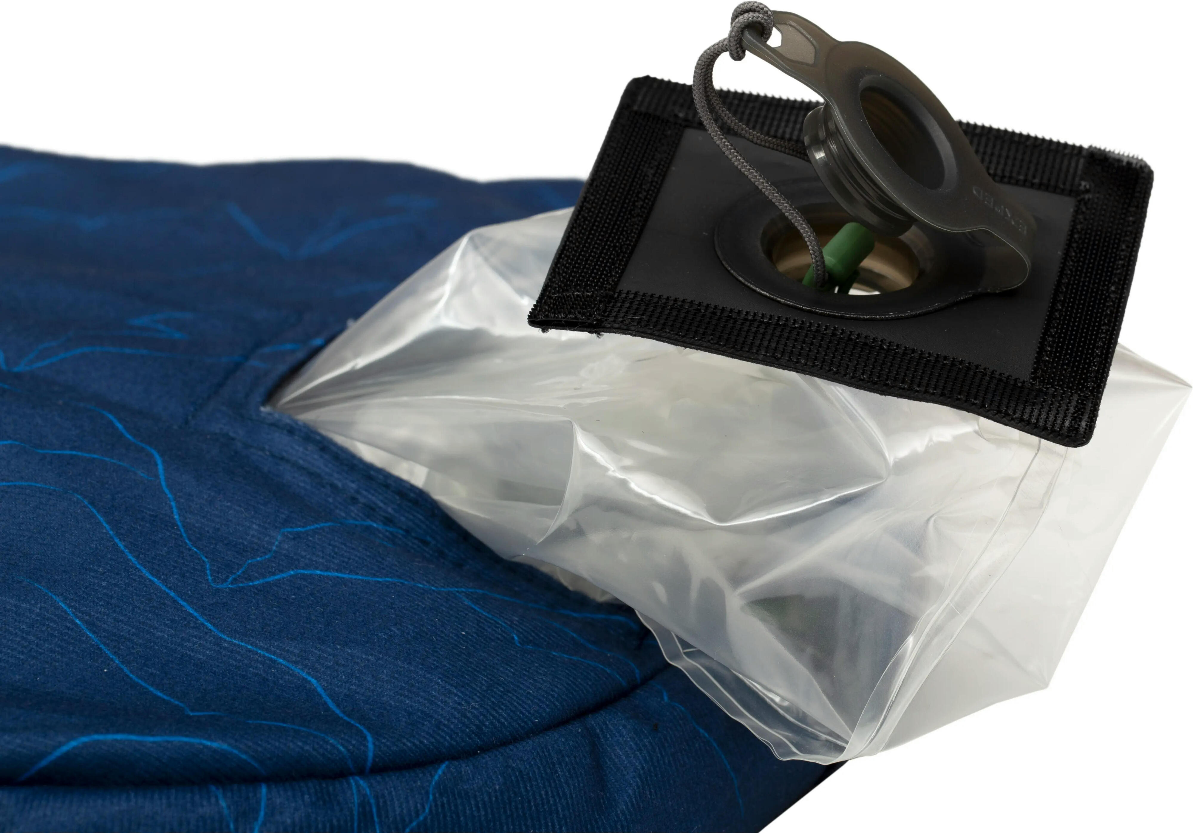 Подушка Exped DOWN PILLOW M navy mountain темно-синяя фото 3