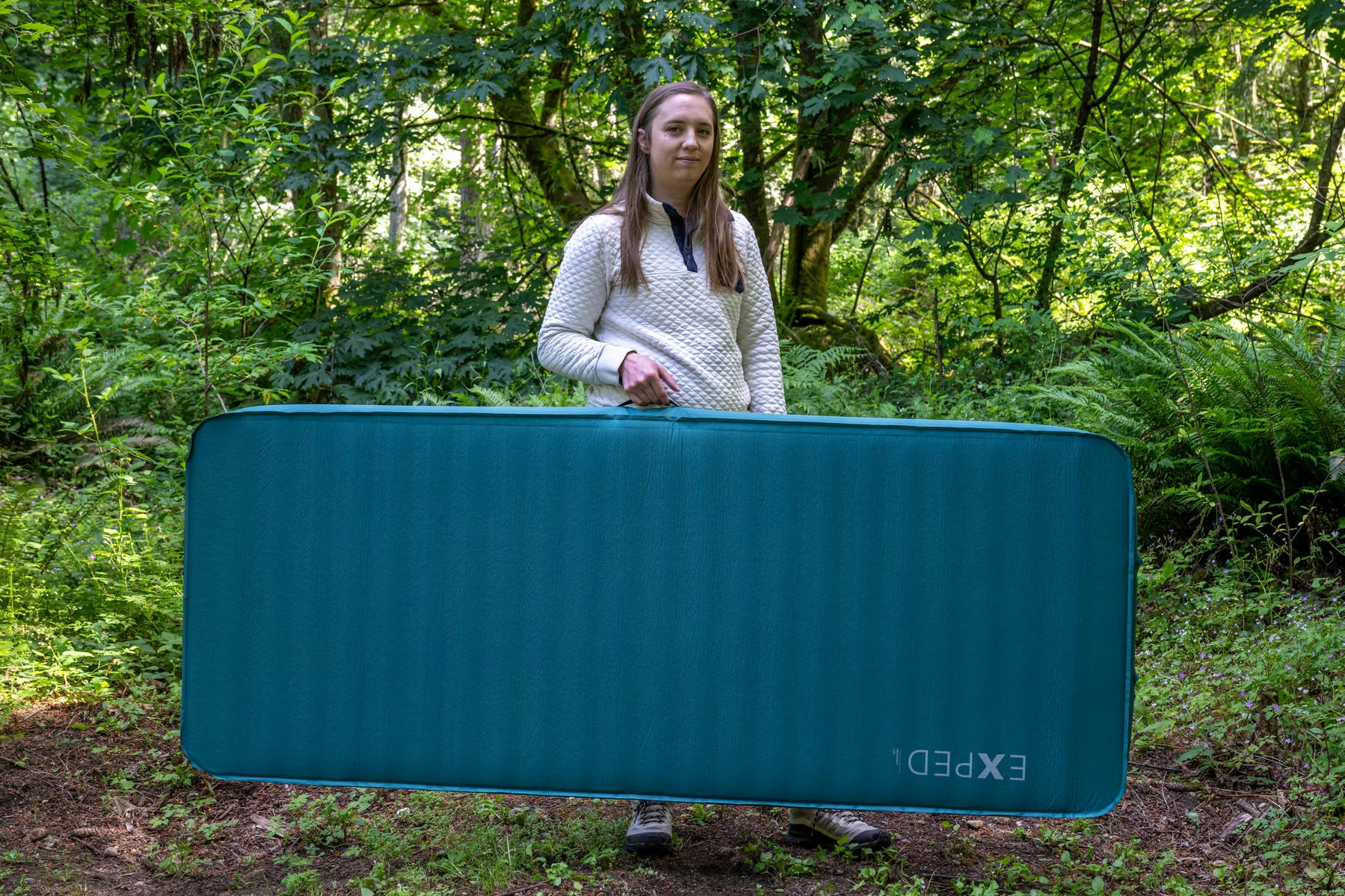 Килимок самонадувний Exped MegaMat LW бірюзовийфото11