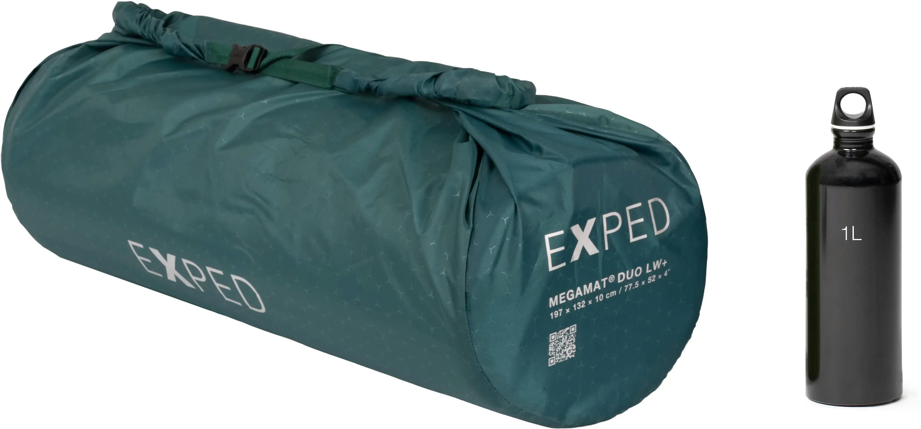 Коврик самонадувной Exped MegaMat Duo LW+ бірюзовий фото 5