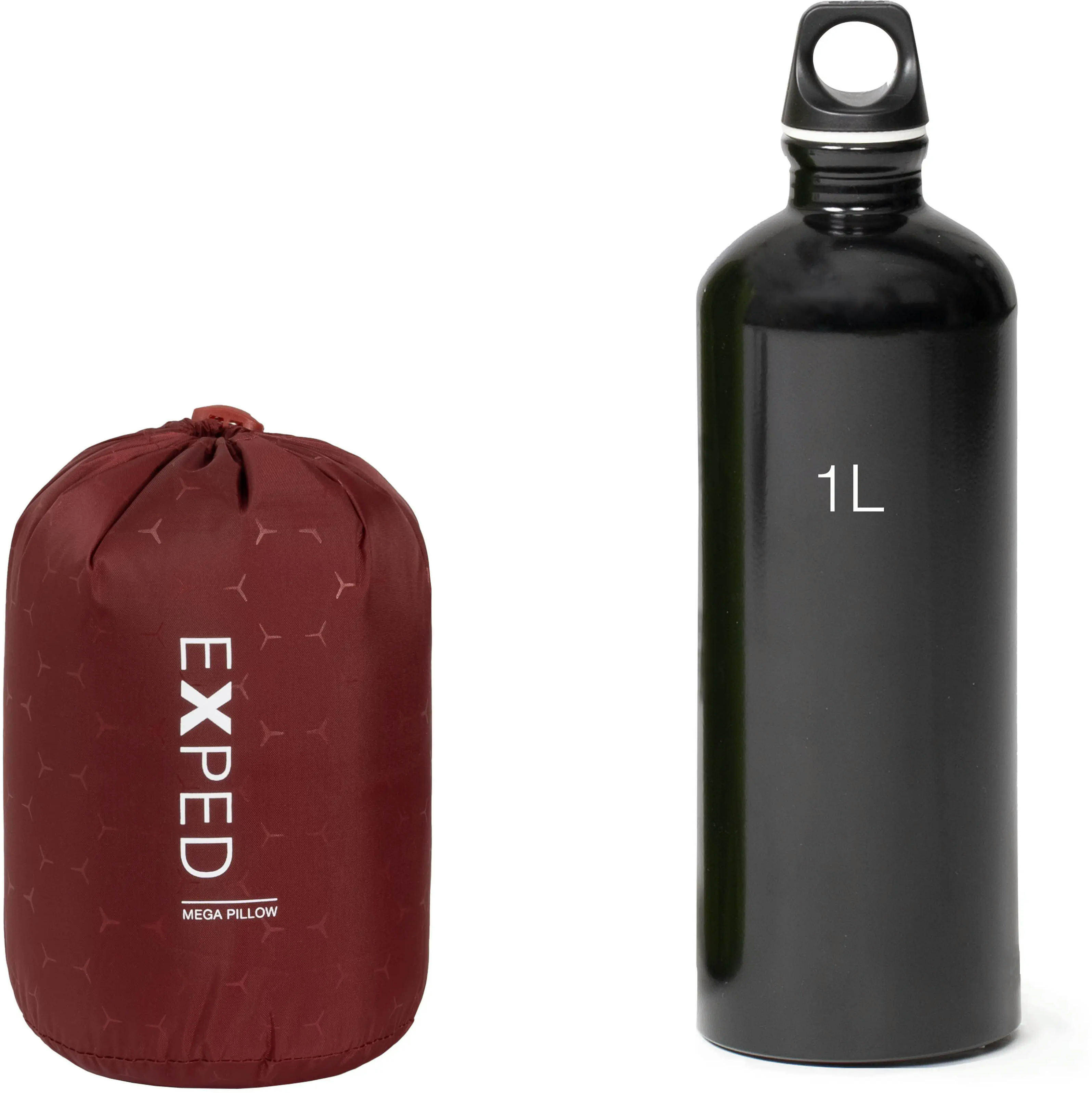Подушка Exped MEGA PILLOW burgundy красная фото 3