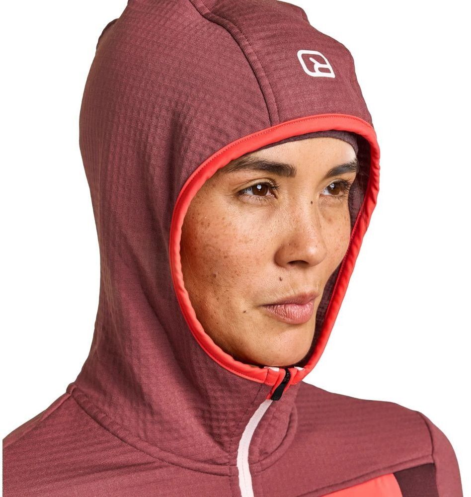 Флис женский Ortovox FLEECE GRID HOODY W mountain rose XS фото 4