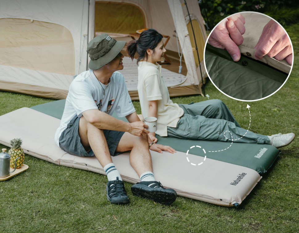 Килимок самонадувальний одномісний Naturehike CNK2450WS020, 100 мм, темно-зеленийфото6