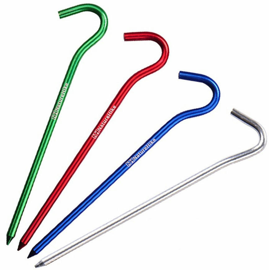 Колки з алюмінієвим гачком Naturehike NH15A008-I, 16 см (8 шт)фото2