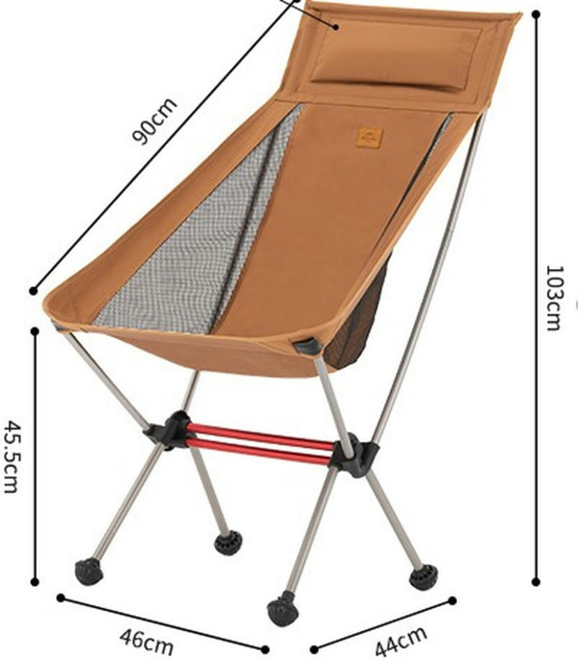 Крісло складне ультралегке Naturehike Stellaluna L02 CNK2350JJ018, оранжевийфото2